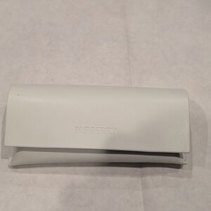 Burberry White Leather Sunglass Case